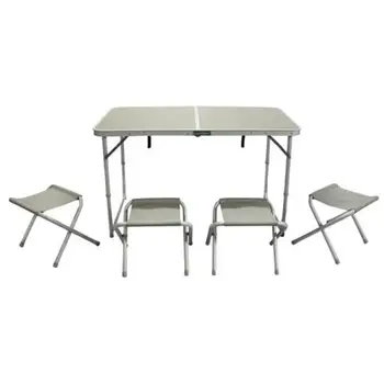 

Set briefcase picnic table + 4 stool