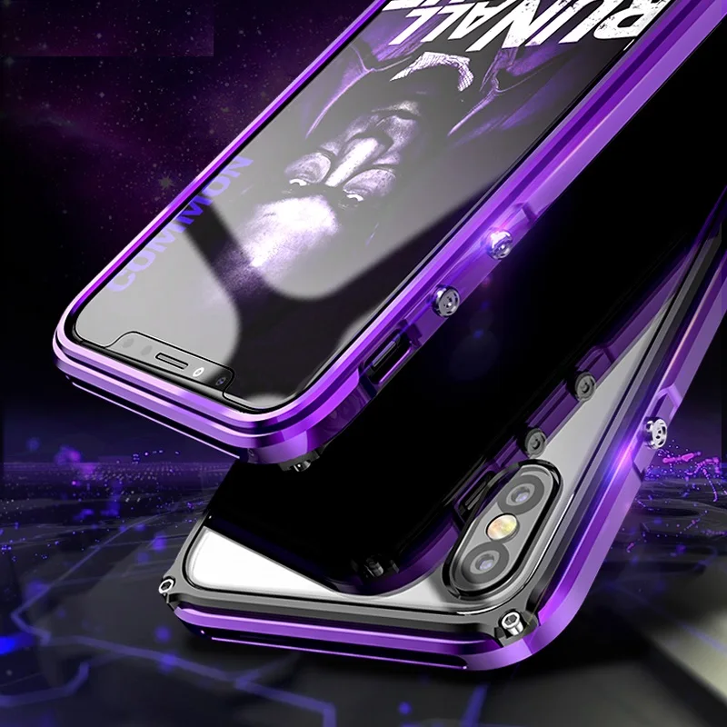 Для iPhone 2019 тонкая металлическая рамка Прозрачная Жесткая Пластиковая Задняя