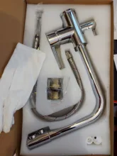 Mixer Tap Crane Kitchen Faucet DRINKING-WATER-FILTER Sink-Tap Black Cold Hot And ROVOGO