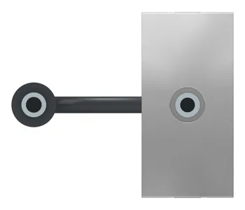 

UNICA modular aluminum socket minijack, 1 module nu343330