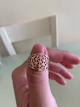 Unift Vintage único Flor de adorno calado de la vida de anillos de acero inoxidable anillo de moda joyería Wicca mujeres hombres pareja anillos Accesorios