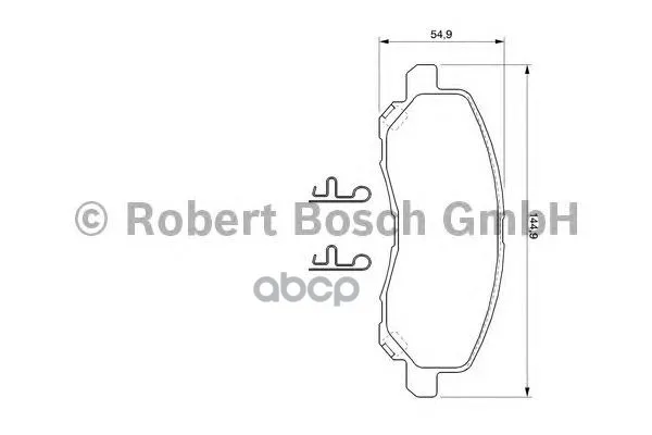 Колодки Тормозные Дисковые Mitsubishi Asx/Lancer/Outlander/Dodge Caliber Передние Bosch арт. 0986424716