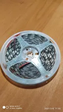 Tira de luces LED de 5V, 12V, 24 V, para retroiluminación de TV, resistente al agua, SMD 5050, 5M, blanco cálido, 5, 12, 24 V, RGB, para habitación y dormitorio