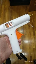 Pistola de pegamento de fusión en caliente, Pistola de Pegamento Caliente de temperatura constante ajustable, barras de pegamento de 11mm de diámetro, herramientas de reparación de manualidad casera de 110W