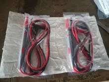 Sonda multímetro Digital de silicona suave, cable de aguja de punta Universal, con clip de cocodrilo para multímetro LED, 1 par