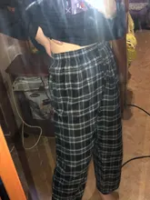 Tamaño 3XLSweatpants pantalones Unisex Streetwear 2020 de moda de invierno estilo coreano Harajuku holgado negro Vintage talle pantalones a cuadros