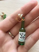 Pendientes de Clip con diseño de flor de estilo coreano para niñas, aretes sin Piercing, para fiesta, sin agujero