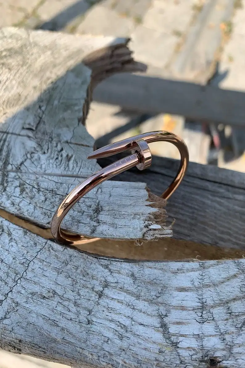 Браслет из нержавеющей стали 316L браслет для ногтей серебряный золотой na |