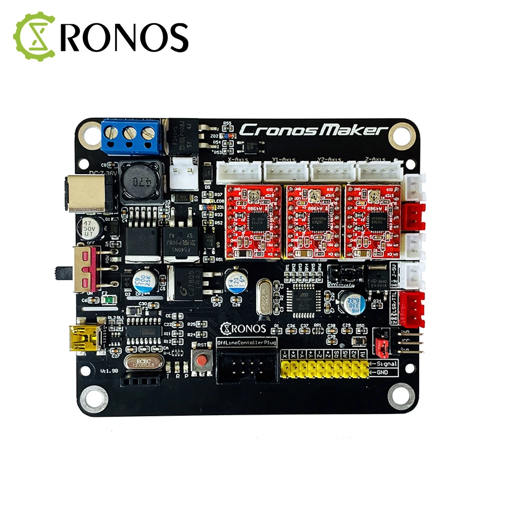 Placa de control reguladora de tensión CNC GRBL Motor paso a paso de 3 ejes conectar al husillo de