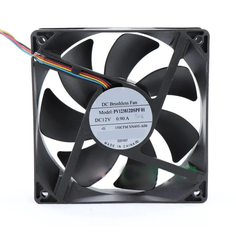 Вентилятор процессора ноутбука Для Foxconn PV123812DSPF 01 PV123812DSPF01 NN495-A00 150CFM DC12V 0.9A 12038 120*120*38 мм Большой шасси вентилятор