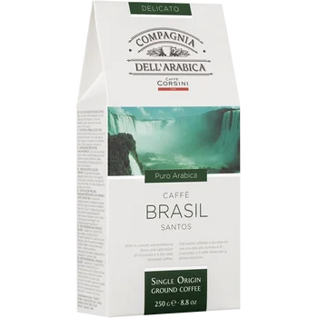 

Coffee ground Compagnia dell'arabica Brasil Santos 250g