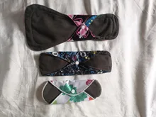 Toalla de bambú lavable para mujer, compresas reutilizables higiénicas de alto tiempo, toallas suaves de flujo de carbón vegetal