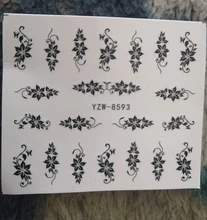 WUF 1pcs Hitoro Flower Nail Stickers Water Transfer Decals Decoration Dream Cather Cather