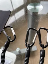 1 Uds llavero táctico retráctil primavera elástico cuerda de seguridad de herramienta senderismo Camping Anti-perdido por teléfono al aire libre senderismo campamento