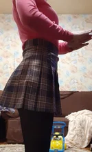 QRWR-faldas de estilo Kawaii para mujer, faldas plisadas de cintura alta, estilo coreano, 2021