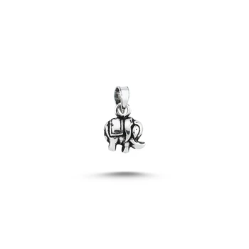 

Silver 925 Sterling Oxidized Tiny Elephant Pendant
