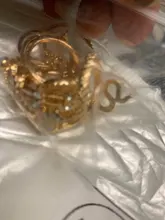 Tocona 15 unids/set, Virgen María Anillos de oro para mujer corazón manos de Fátima Anillos Cruz hoja geométrica Kольцо de joyería 7056