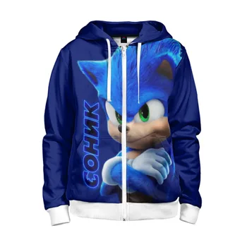 

Children's sweatshirt 3D with zipper Sonic
