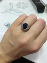 Anillo de princesa de circón azul transparente para mujer, joya de compromiso para fiesta, joyería exquisita, decoración para novia