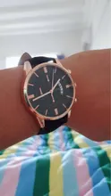 Relojes para hombre impermeable calendario falso tres-ojo cinturón de los hombres reloj de cuero reloj de cuarzo Casual de moda de los hombres de negocios reloj de pulsera