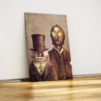 

R2-D2 and C-3PO-Decorative Metal Plate