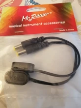 Convertidor de clips de batería de 9V, conector a presión de Cable de alimentación, enchufe de 2,1mm y 5,5mm para Pedal de efectos de guitarra, adaptador de fuente de alimentación de batería, 2 uds.