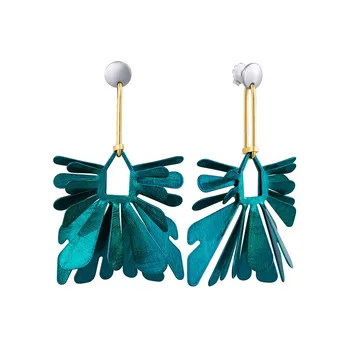 

Silver earrings with enamel sunlight sample 925 test