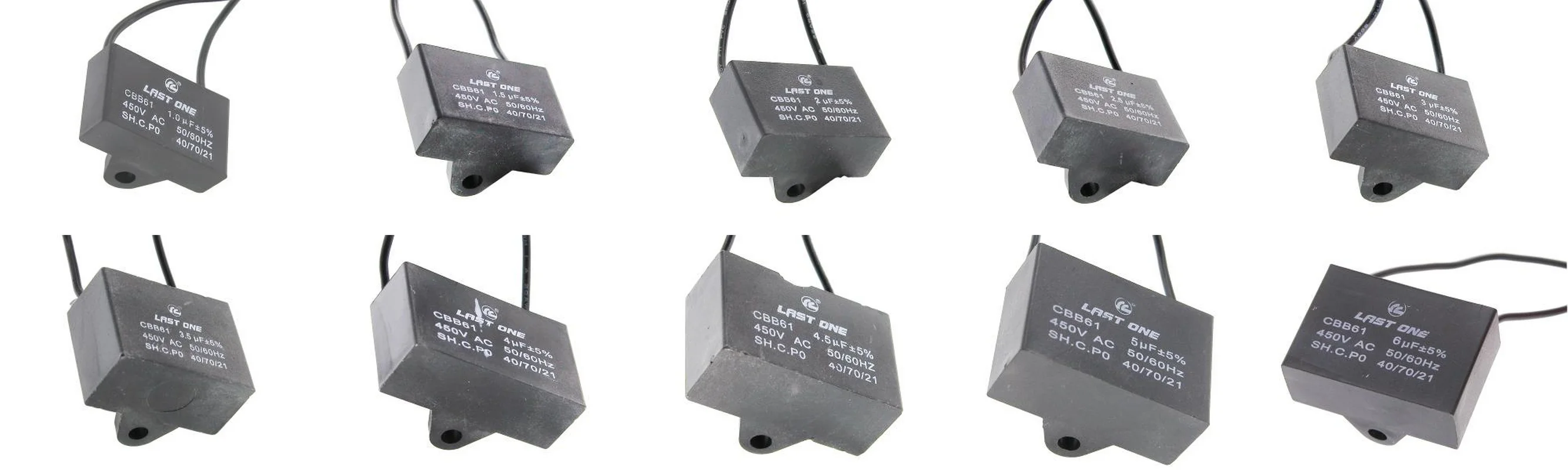 Cbb-61 1UF... 6UF X 450v fan condenser with wires | Электронные компоненты и принадлежности