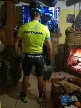 ASTANA-Ropa de ciclismo de color blanco para hombre, camisetas de ciclismo profesional con almohadilla de Gel 19D, verano, 2021