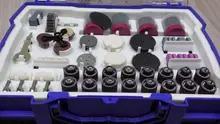 268PC Abrasive Rotary Tool Accessories Set Electric Mini Drill Bit Kit for Dremel Sanding