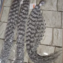 Ídolo de moda suelta el pelo de la onda profunda mechones extensiones de cabello Ombre mechones 28-32 pulgadas 120g Super largo pelo sintético del pelo rizado del pelo de la onda