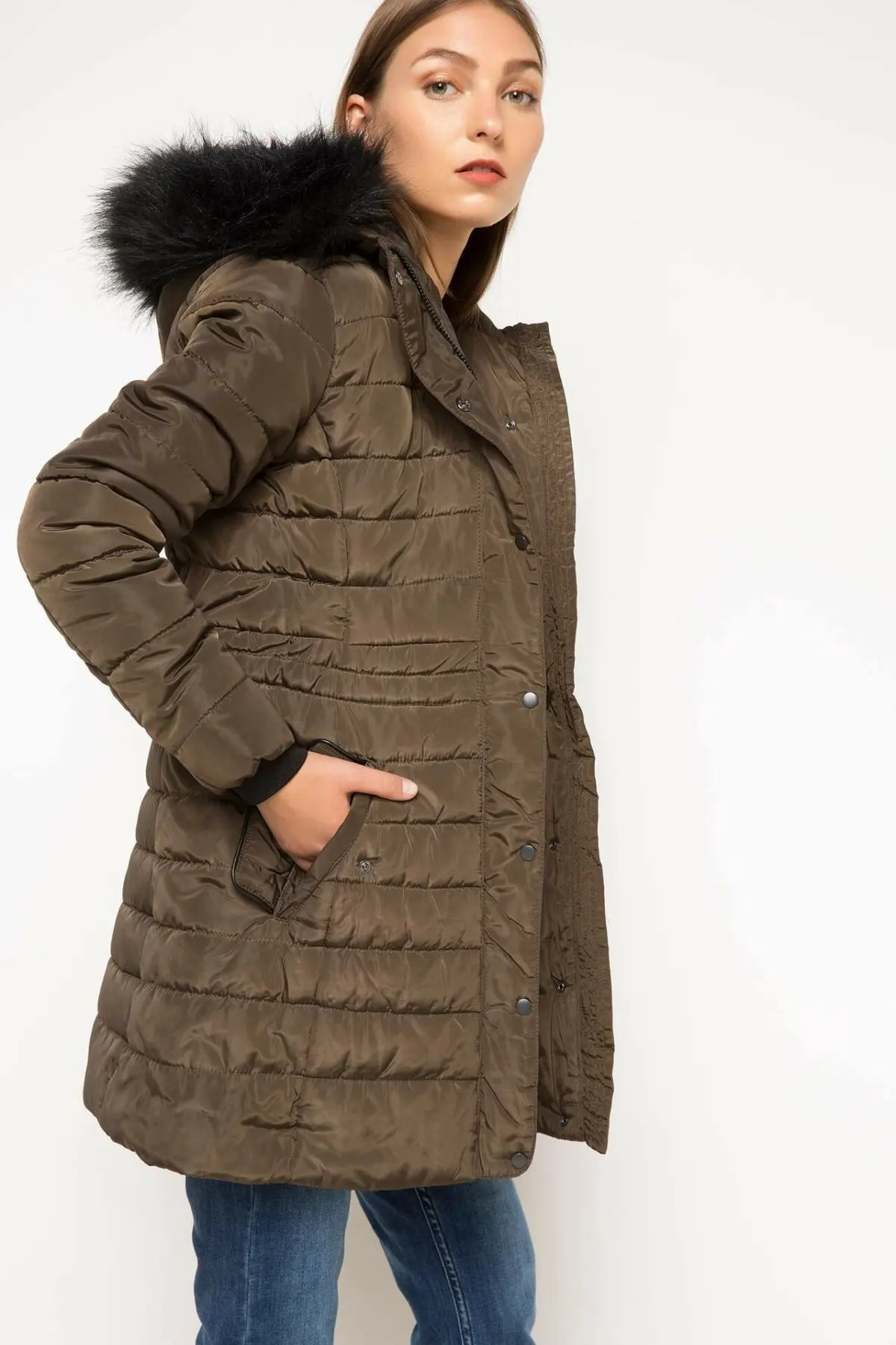 Фактическое Женское пальто/Parka-H1550AZ17WN |