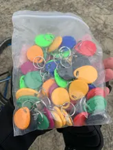 Lector de llaves y anillos de identificación, dispositivo de escritura regrabable EM4305 T5577 de 125khz, con etiqueta RFID, ficha de proximidad, duplicado, 50 unids/lote