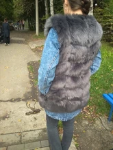 Fur Vest Coat Jacket Gilet Faux-Fox Winter Women Fashion Luxury Warm 4XL High-Quality