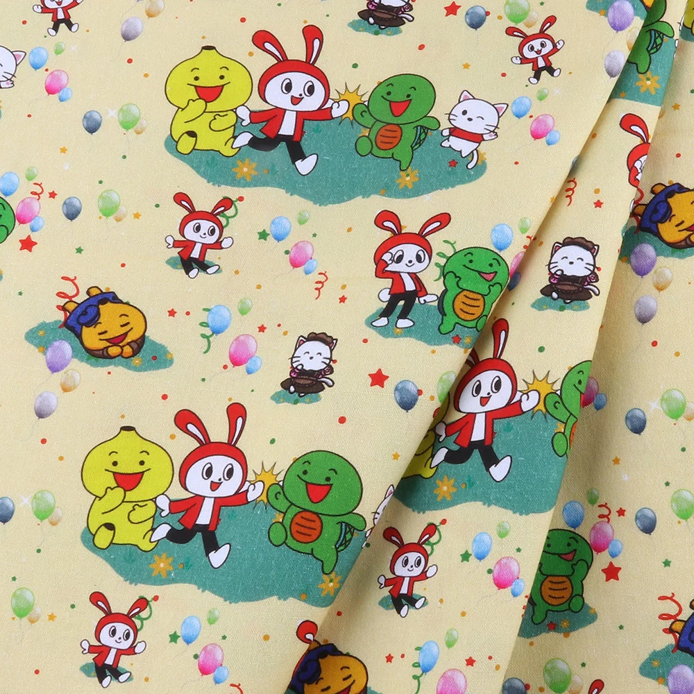 Cartoon-100-Pure-Cotton-Material-Patchwork-Sewing-Quilting-Fabrics-Quilt-Needlework-DIY-Cloth.jpg Rajzfilm 100% Tiszta Pamut Anyag Patchwork Varrás Foltvarrás Szövet Paplan Kézimunka Barkácskendő - Image 5