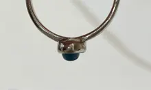 Anillos metálicos de dedo con piedras coloridas para mujer y niña, HZ, 2019, Vintage, color plata, para verano