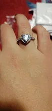 Anillos de boda con forma de corazón y cristal para mujer, sortijas de compromiso de oro rosa para mujer, joyería, accesorios para regalos de fiesta