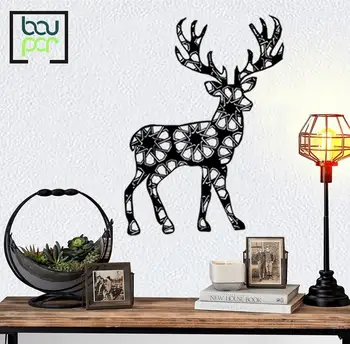 

RUDOLPH Deer Wall Decor Art, Wall Decoration 90x70 cm / 35x28 inch
