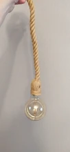 Pendant-Lights Hanging-Lamp Hemp-Rope Attic Vintage Industrial-E27 Retro Living-Room/bar