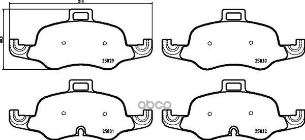 Колодки Тормозные P85160 Brembo арт. P85160