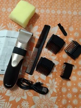 Cortadora de pelo eléctrica profesional para hombres máquina de cortar el pelo recargable por USB de poco ruido, cuchilla de cerámica, para niños