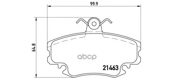 Колодки Тормозные Renault Logan 04-/Sandero 08-/Clio 91- Передние Без Датчика Brembo P68038 Brembo арт. P68038