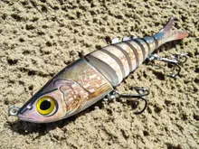 Kingdom-Señuelos de Pesca con articulaciones múltiples, cebos duros de hundimiento, 90mm, 120mm y 140mm, wobblers realistas, Lucio