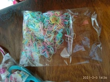 Unids/bolsa de cintas elásticas para el cabello para niña, accesorios para el cabello para bebé, goma de pelo, soporte de coleta de TPU desechable, banda de goma, 800