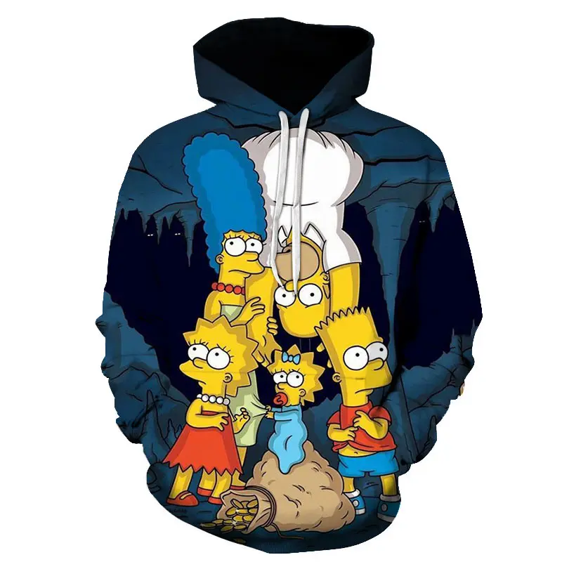 

New Simpson Printed 3D Men Women Hoodies Sweatshirts High Quality Hooded Jacket Novelty Streetwear Fashion Casual Pullover
