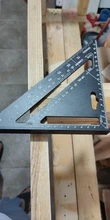 Regla triangular de aleación de aluminio de 7 pulgadas, regla métrica cuadrada para medir velocidad, herramientas para enmarcar medidores