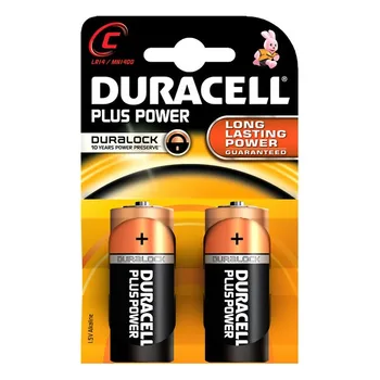 

Alkaline Batteries Plus Power DURACELL LR14/MN1400 (2 pcs)