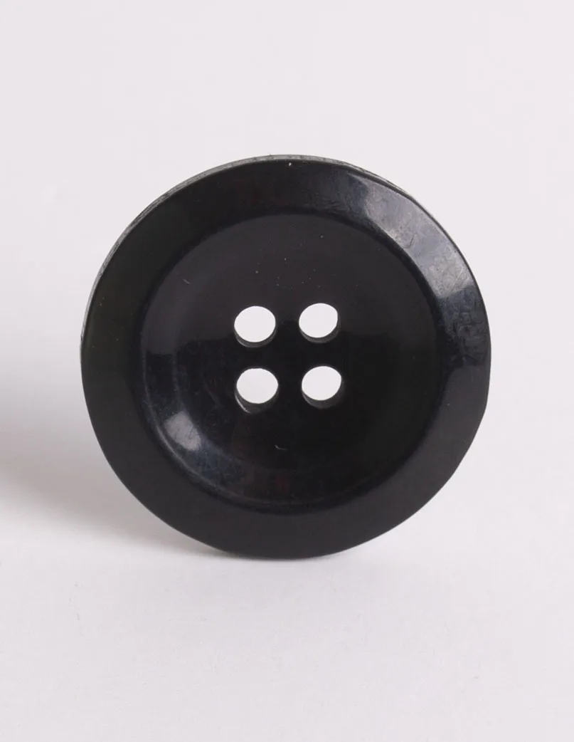 

Ankanaturel Polyester Button 4 Holes Black Buttons for Jackets Dresses Cardigans and Coats