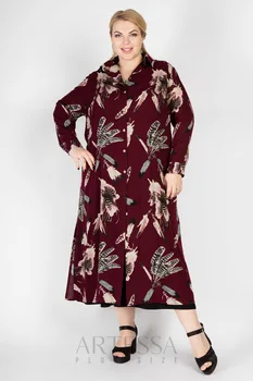 

Summer dress artessa plus size, maxi length, with buttons, from staple.