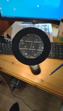 Lámpara de escritorio de lupa plegable profesional, luz LED de lectura con tres modos de atenuación, fuente de alimentación USB, 5 aumentos